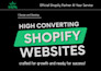 design high converting shopify store, pod or dropshipping website development